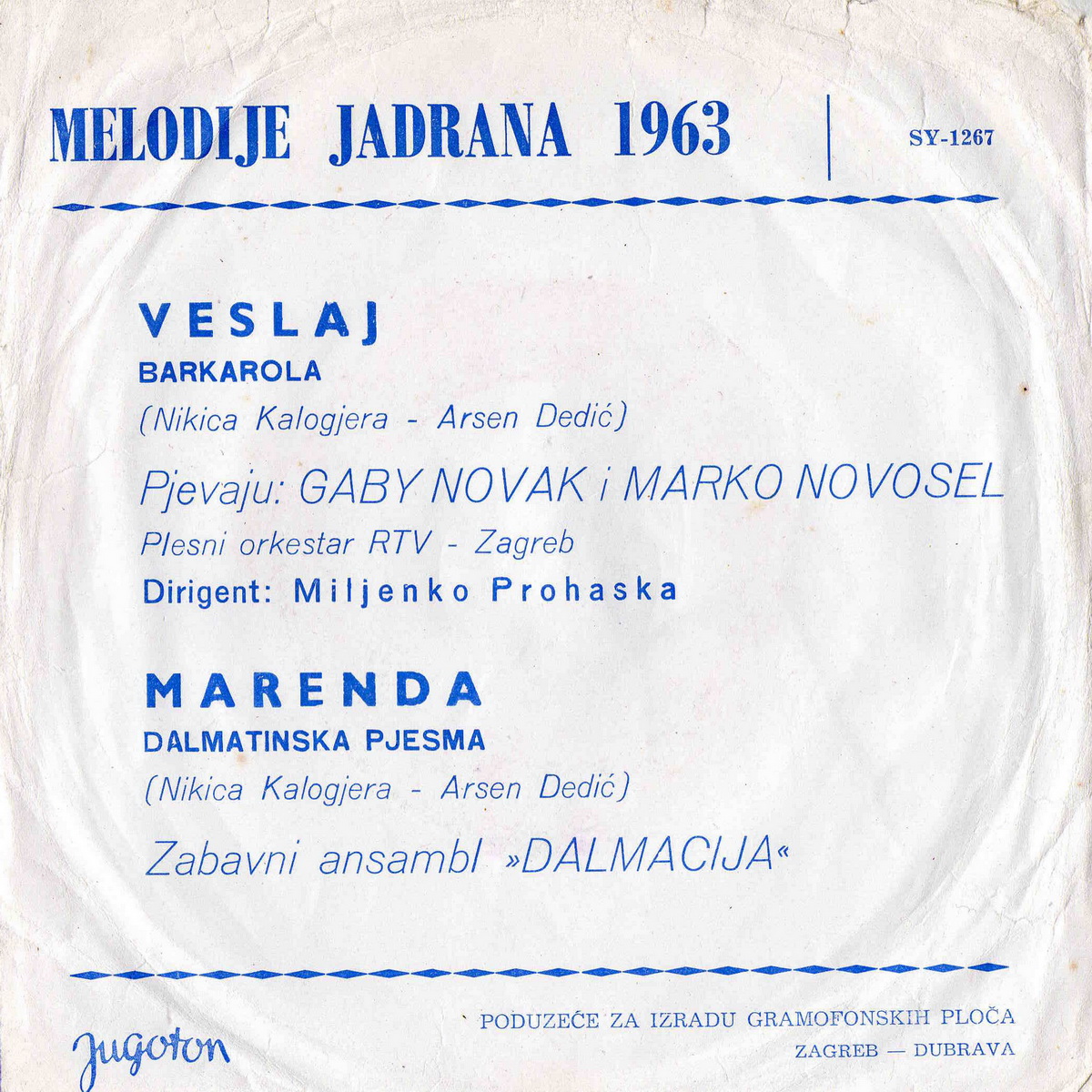 VA 1963 Melodije Jadrana 63 b