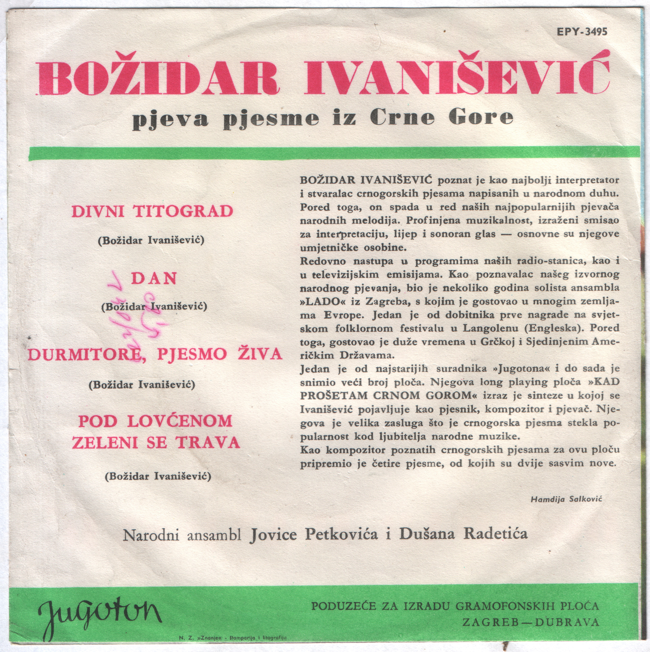 Bozidar Ivanisevic 1965 Z