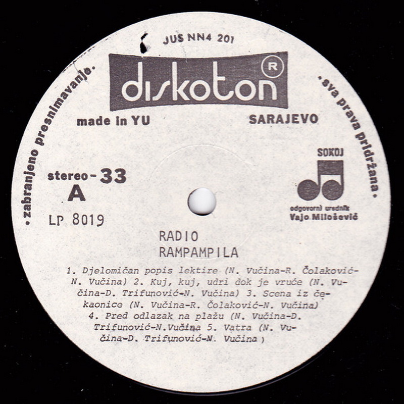 Radio SA 1981 Rampampila vinil 1