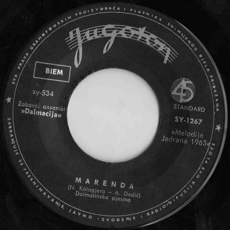 VA 1963 Melodije Jadrana 63 vinil 1